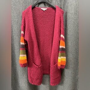 Davi & Dani Chinky Oversized Cardigan Size Large